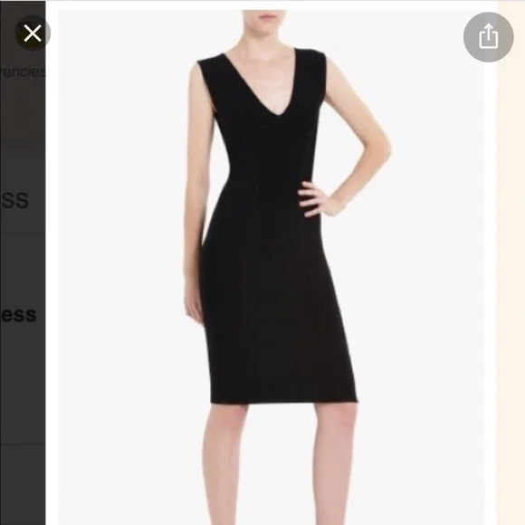 blue dress for baby girl BCBGMAXAZRIA Makenna Black BodyCon Sheet Dress – Runway Catalog main image 0